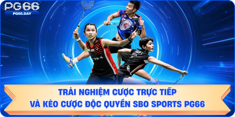 Trải nghiệm cược trực tiếp và kèo cược độc quyền SBO Sports PG66